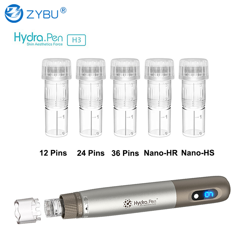 Original Hydrapen H3/H5 Needle Cartridges - 50 Pcs with Options for 12/24/36 Pin Sizes 12Pins 24Pin 36 Pins Nano-HR HS Nano Round