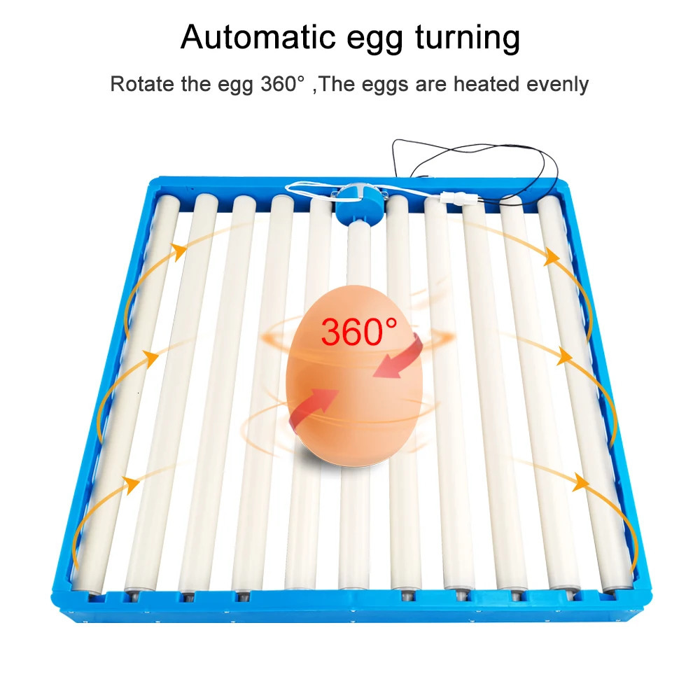 Automatic 360 Degree Rotary Egg Turner Roller Tray 70 Eggs Hatching Incubator Farm Incubation Tool Duck Quail Bird Accessory 250624