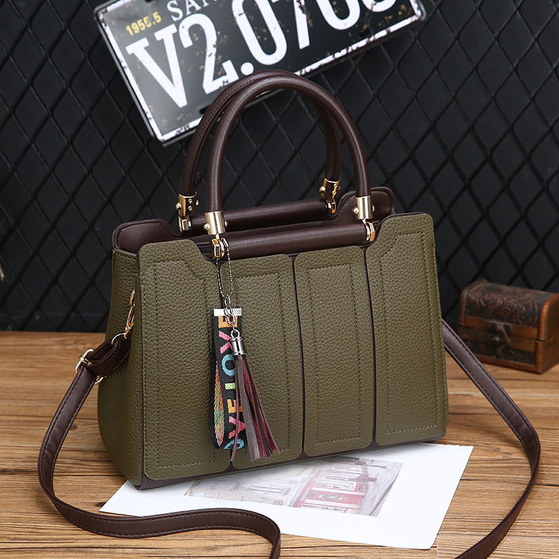 Free Shipping 2025 Summer New Designer Bag Fashionable And High-quality Shopping Bag High-end Solid Color Leather Women's Shoulder Handbag