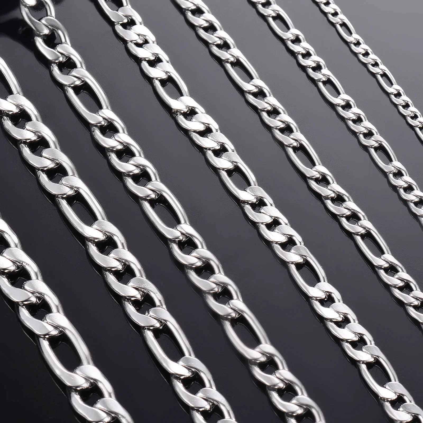Wholesale 925 Sterling Silver Necklace 2-12mm Width 40-75cm Long Chain Lobster Clasp Men and Women Engagement Jewelry W250620