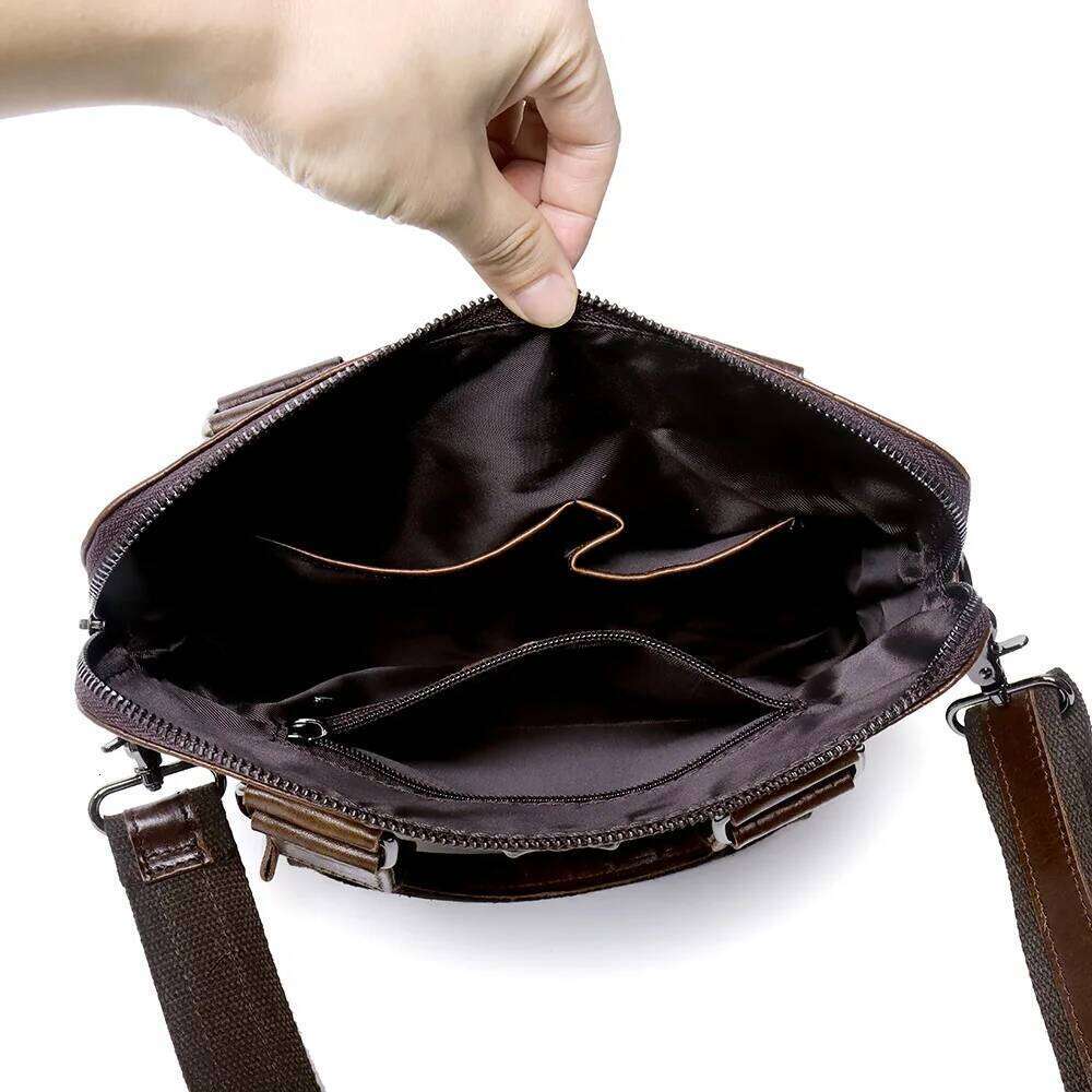 2024 New Genuine Men Handbag Crossbody Bag Casual Alligator Cow Leather Men's Messenger Vintage Shoulder Handbags Bags