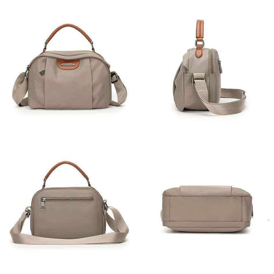 DHGM Casual Solid Messenger Waterproof Nylon Shoulder Crossbody Bags for Women 2025 Ladies High Quality Purses and Handbag