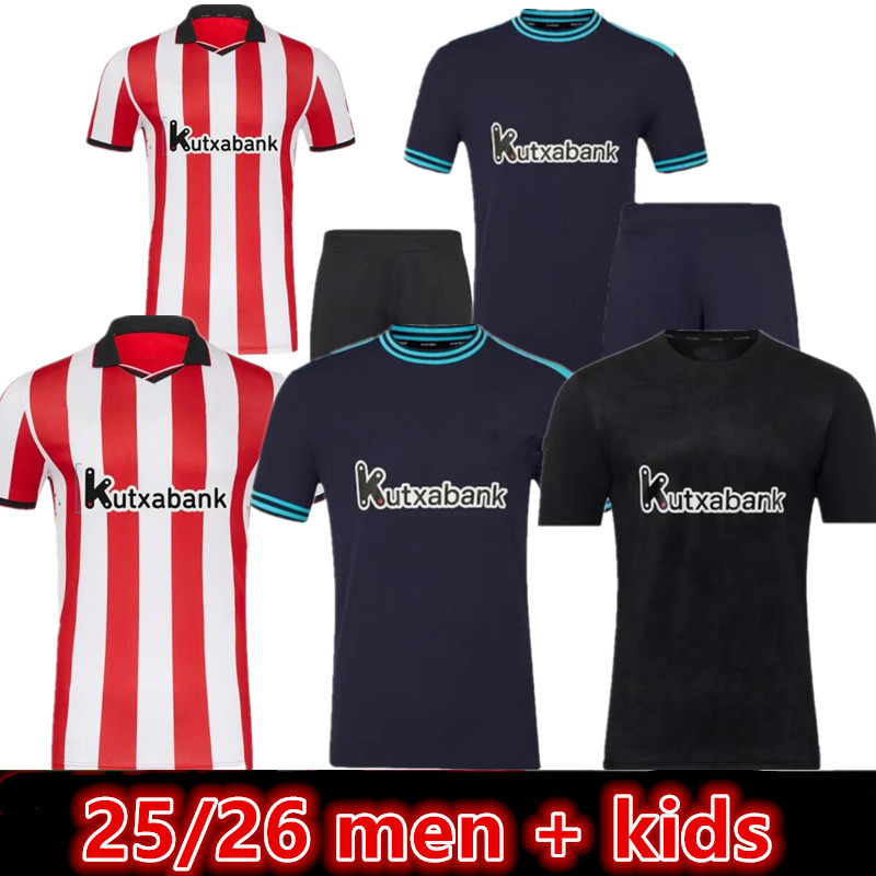 25 26 Athletics Soccer Jerseys CLUB Bilbao Nico Williams 2025 2026 Oihan Sancet Inaki Williams alex Berenguer Football Shirt Camisetas Futbol Men kids football kits