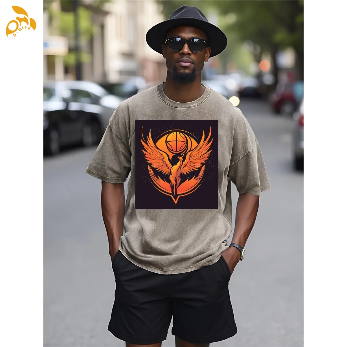free shipping of customized Minimalist design American General Heavyweight T-shirt DTG with exquisite patterns from US