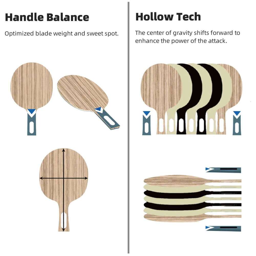 Loki RXTON R-Series 5/6/7 Star Table Tennis Carbon Balance Offensive Ping Pong Racket Professional Hollow Handle