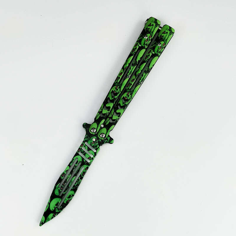 CSGO Butterfly Portable Folding Beginner Practice Unsharpened Outdoor All-Steel Peripheral Game Toy Throwing Knife