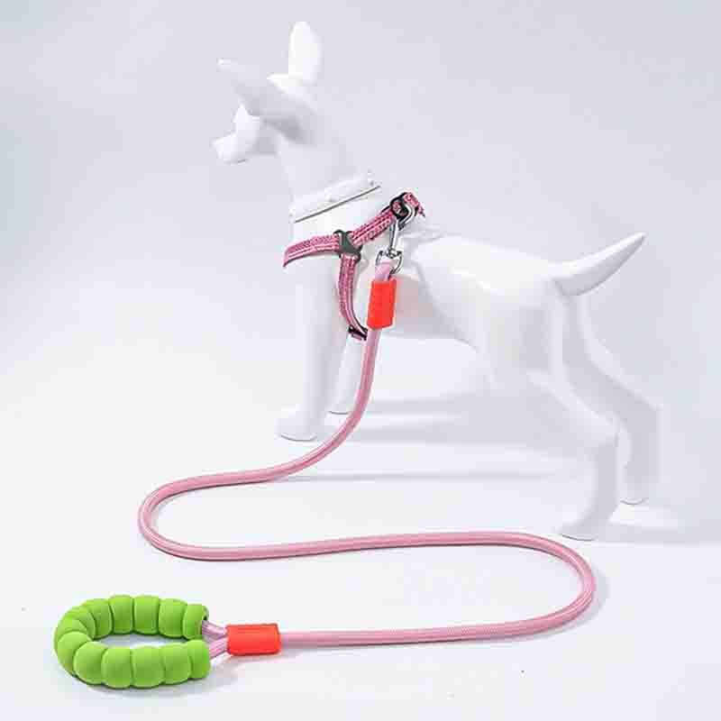 2025 Hands Free Dog Leash Adjustable Bungee Waist & Crossbody Leash with Comfortable Handle Retractable Rope for Small Medium-Sized Dogs