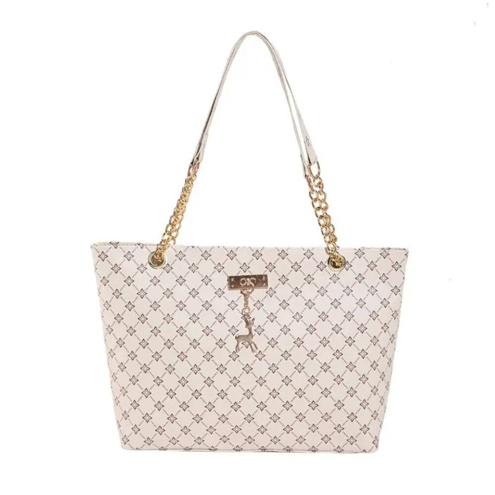 DHGM Women Design Tote Large Capacity Handbag Fashion Printing Shoulder Trendy New Shopping Bag Purse