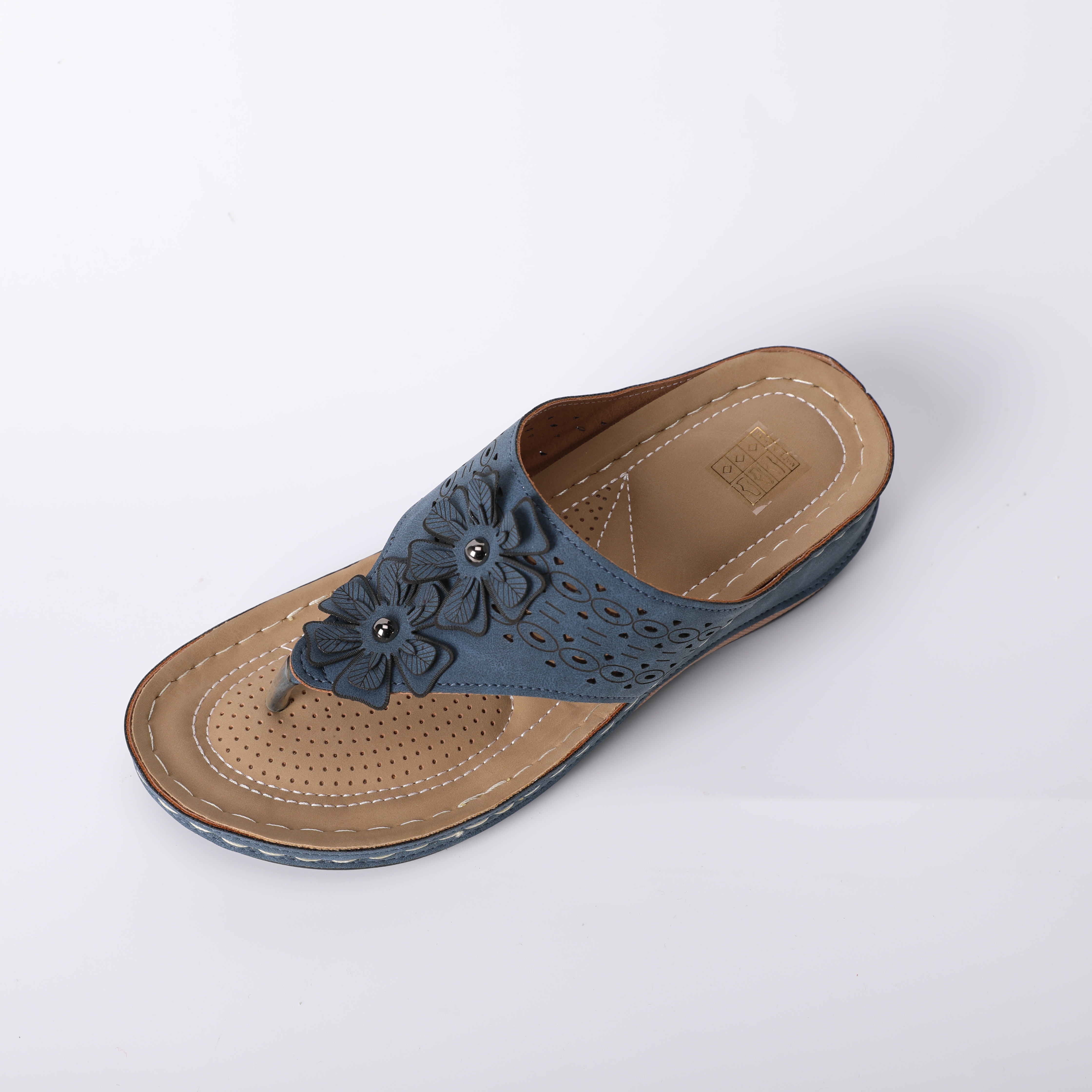 D01- Women's wedge sandals: Summer fashion women's waterproof thick sole flip flops, comfortable casual wear, wedding wedge sandals for wome