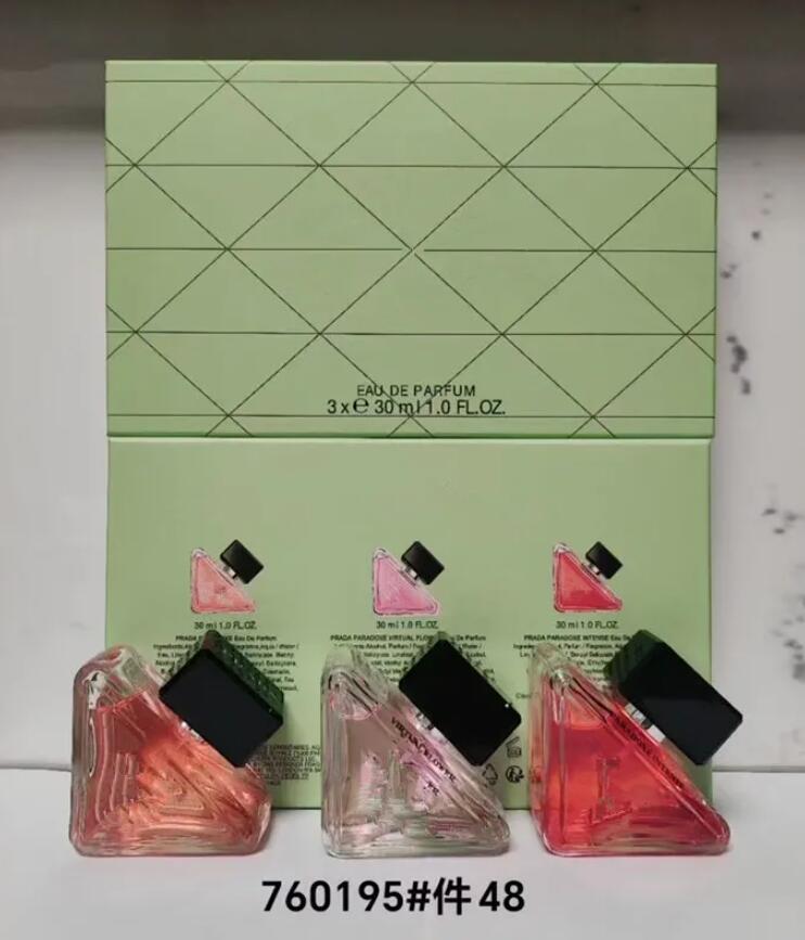 Women Fragrance 30ml 3piece Set Perfume Virtual Flower Eau De Parfum 3pcs Gift Box Long Lasting Smell EDP Brand Woman Lady Girl Cologne Spray Kit