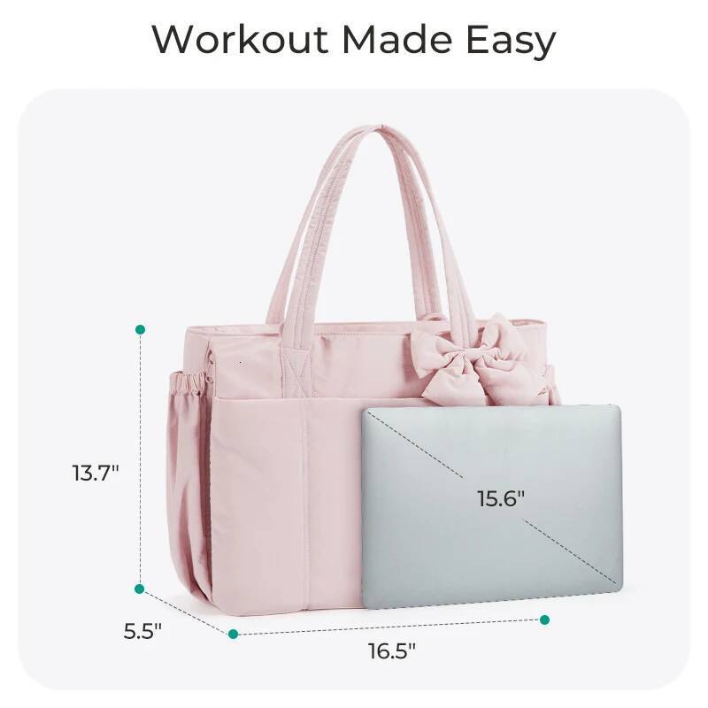 DHSM BAGSMART Professional Tote Bag for Women Office Handbag with Laptop Sleeve Work Purse Business Travel Top Handle Shoulder Bags