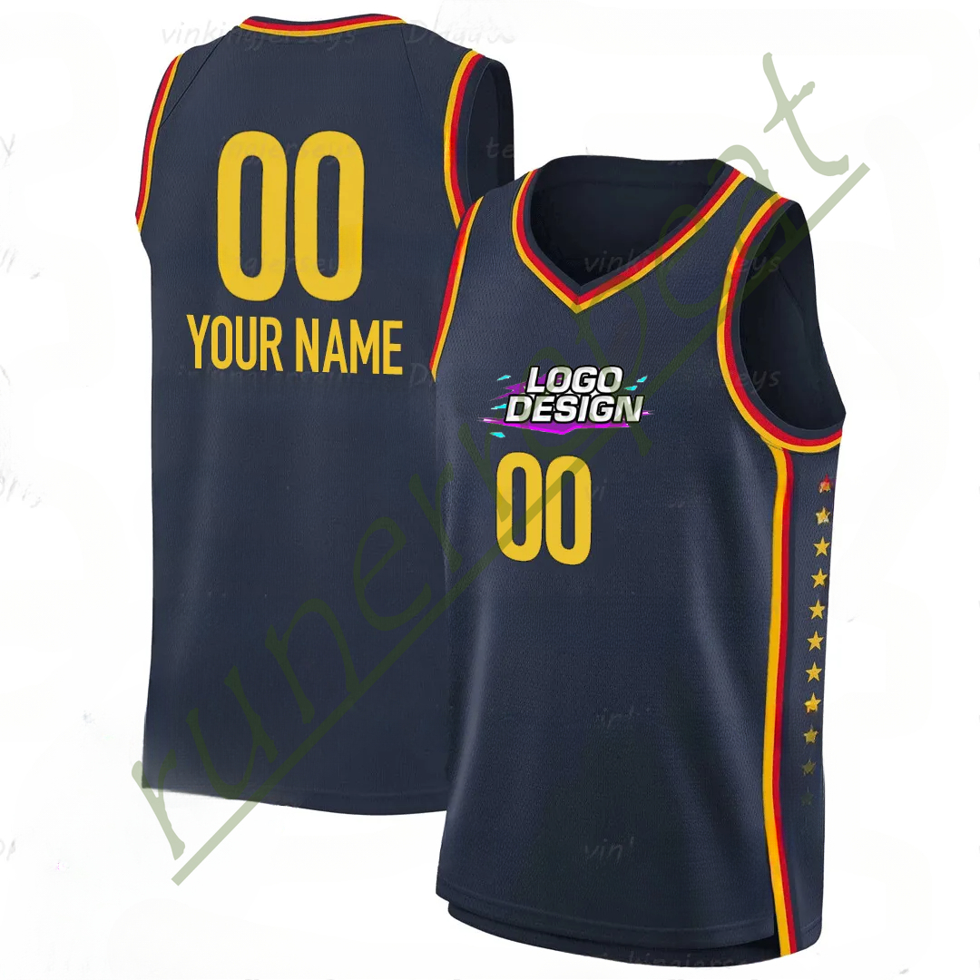 Men's 22 Basketball Clark Yellow Embroidery - Perfect for Festivals, Parties, and Outdoor Sports Jersey