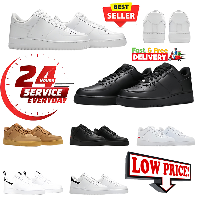 designer running shoes for men women triple black white af1s chaussure womens outdoor sports mens trainers sneakers 36-45