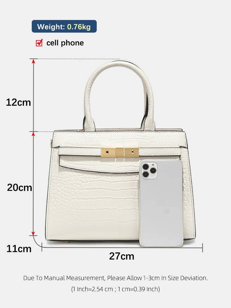 DHGM Zency Ladies Cow Skin Fashion Handbags Genuine Leather Top-handle For Work Designer Texture Crossbody Mom Bag Top