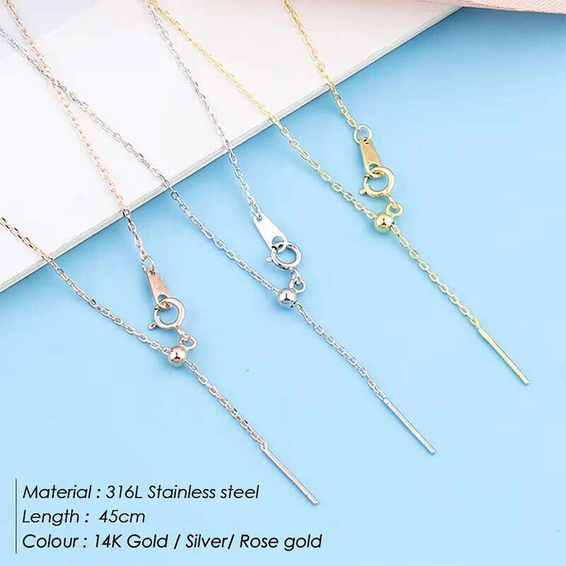 DHCollections 14K Gold Plated 316L Stainless Steel Pendant 12 Months Geometric Design Birthstone Necklace Dia Chains for Engagement Party