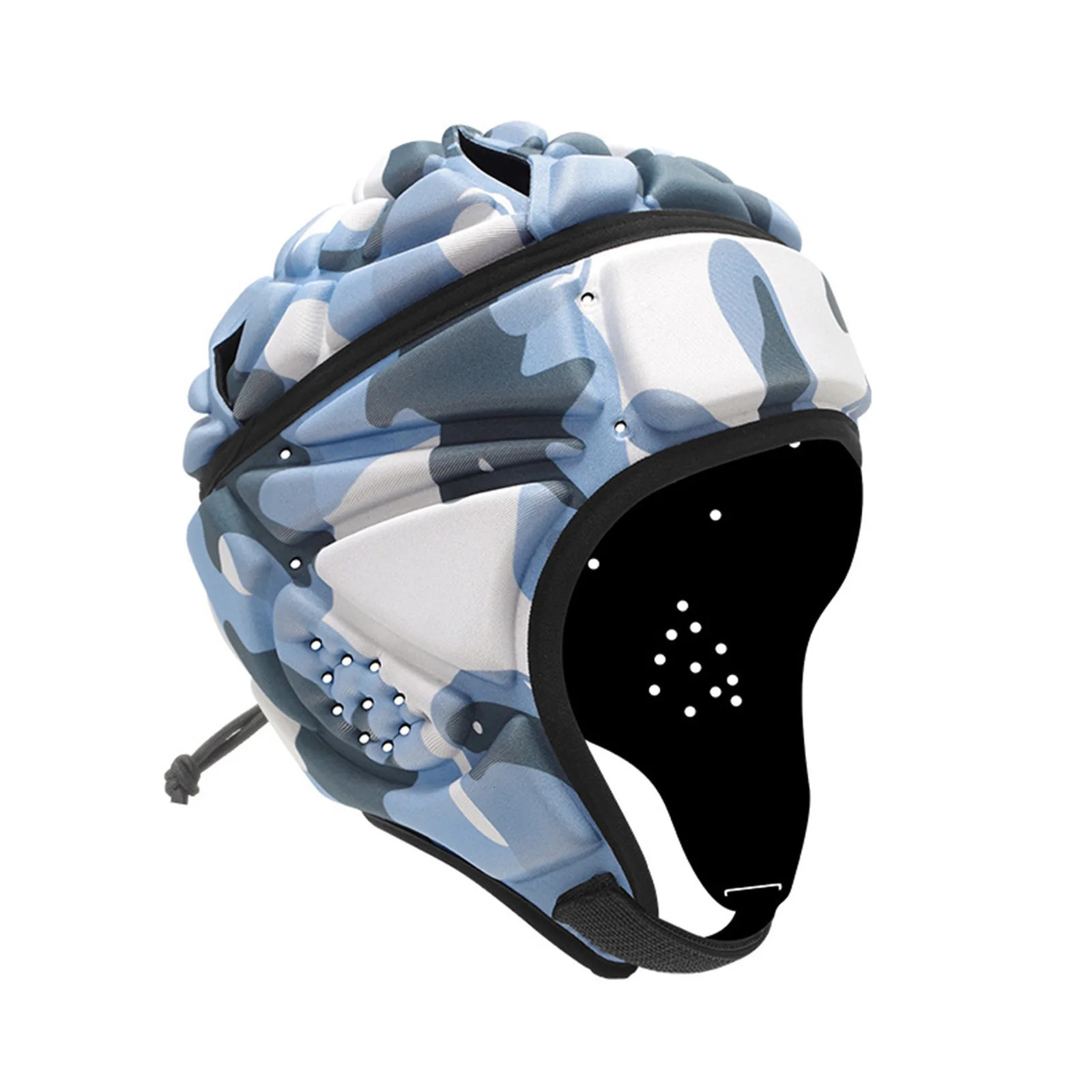 Rugby Helmet Breathable Lycra Headguard Protective Headgear Padded Adjustable Soft Goalie Hockey For Adult 250611