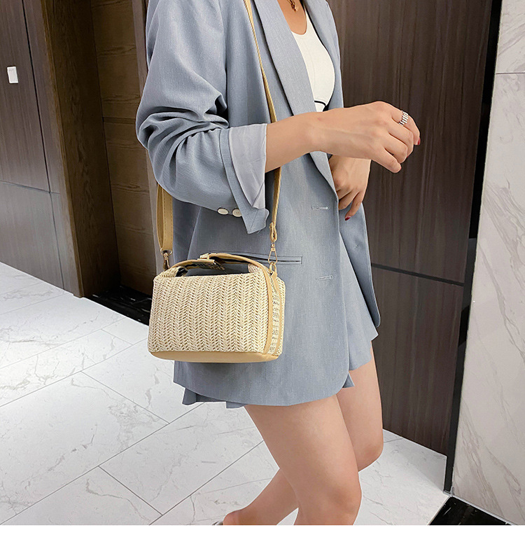 Free Shipping 2025 New Designer Bag Fashionable And High-quality Shopping Bag Multifunctional Crossbody Bag Simple And Fresh Straw Woven Single Should