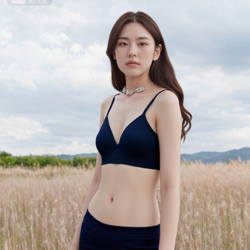 say goodbye to the stuffiness caused by strangulation womens wireless breathable seamless padded bra enjoying a comfortable naked feeling