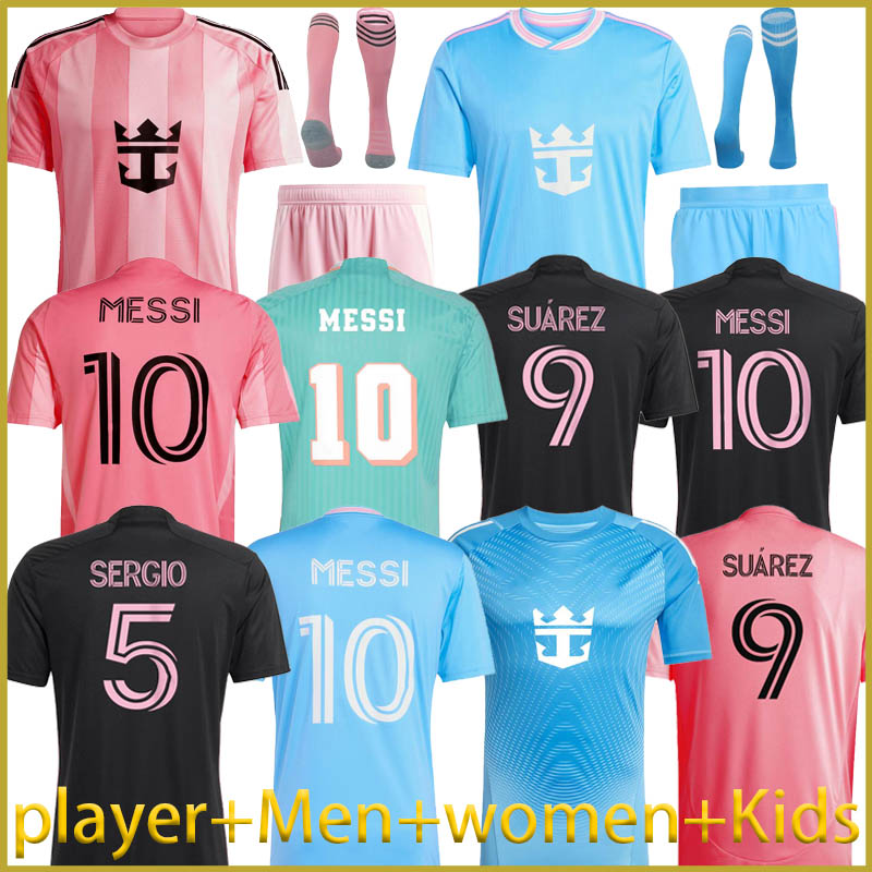 Soccer Jerseys InTeR Miamis 25 26 MESSIS SUAREZ Football Shirt 2025 2026 HIGUAIN TRAPP PELLEGRINI Martinez CARRANZA PIREZ men kids home away 3rd football shir
