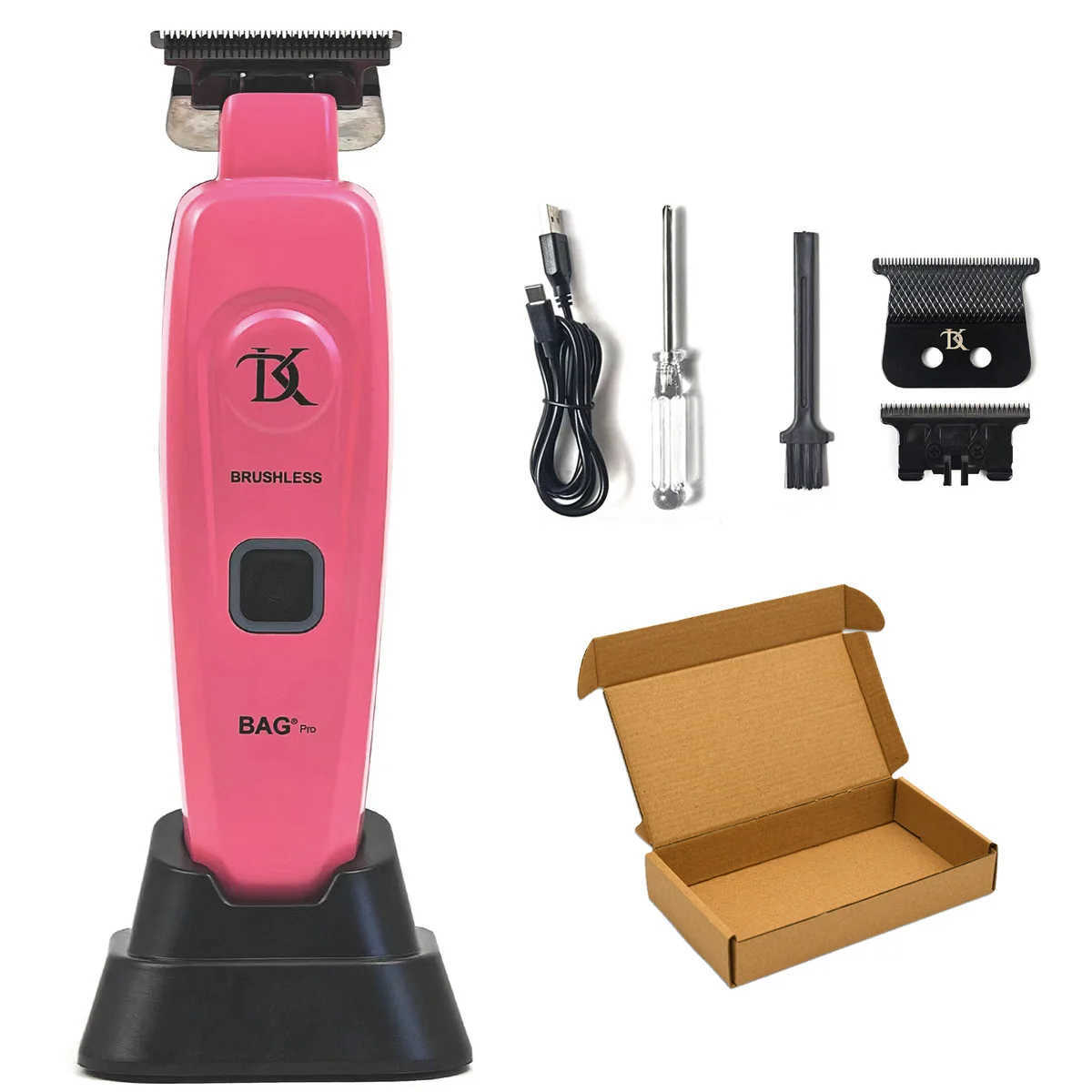 DK-078 Full Metal Professional Hair Salon Electric Hair Trimmer 7200RPM Brushless Motor Haircut Machine Finish Detail Clipper W250609