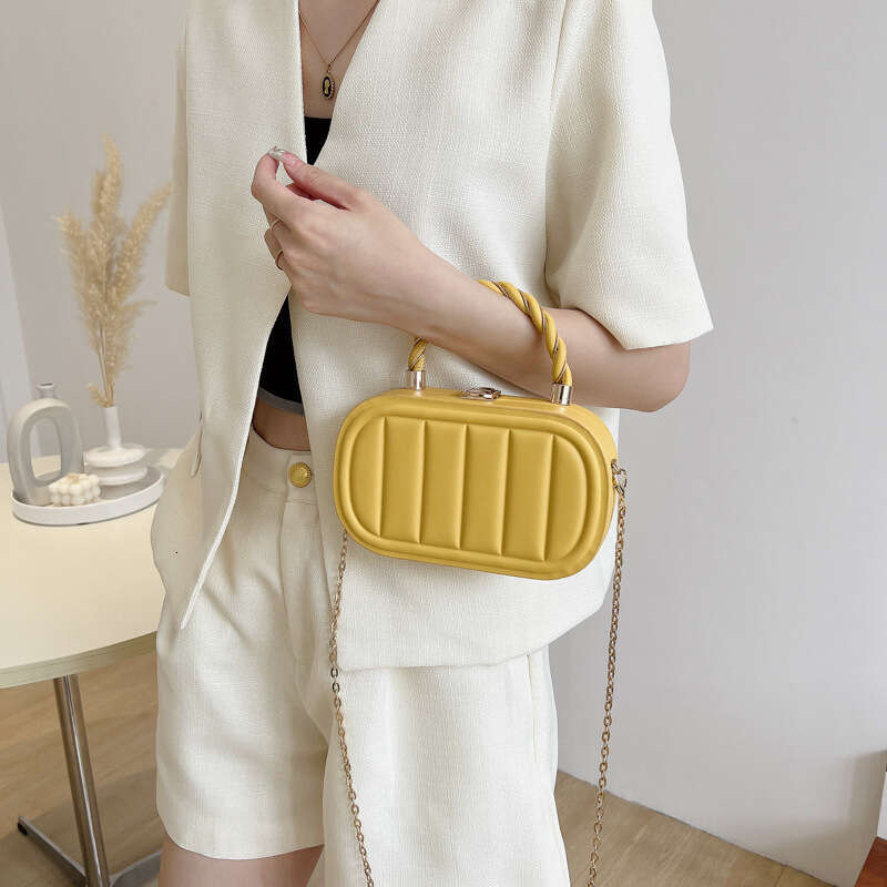 Bags Women's 2025 New Fashion Embossed Box High-Quality Handbag Chain Shoulder Crossbody Bag