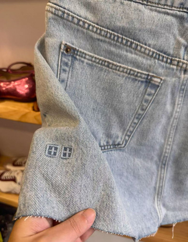 Womens Ksubis Jeans Brand Long Jean Denim Shorts Cycling Pant Short Cowboy Skirt Girl Jeans Gray Side Spring Summer Black Burnout Crushed Side_fashion