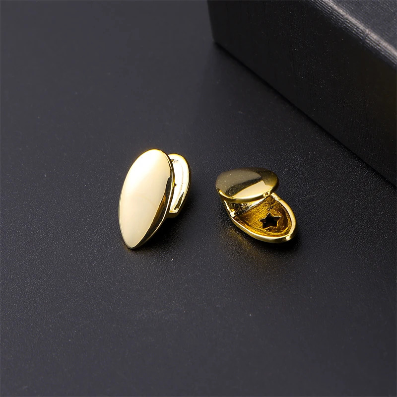 Hip Hop 2pcs Teeth Caps Top Bottom Charm Grills For Men Women Jewelry Gift 250613