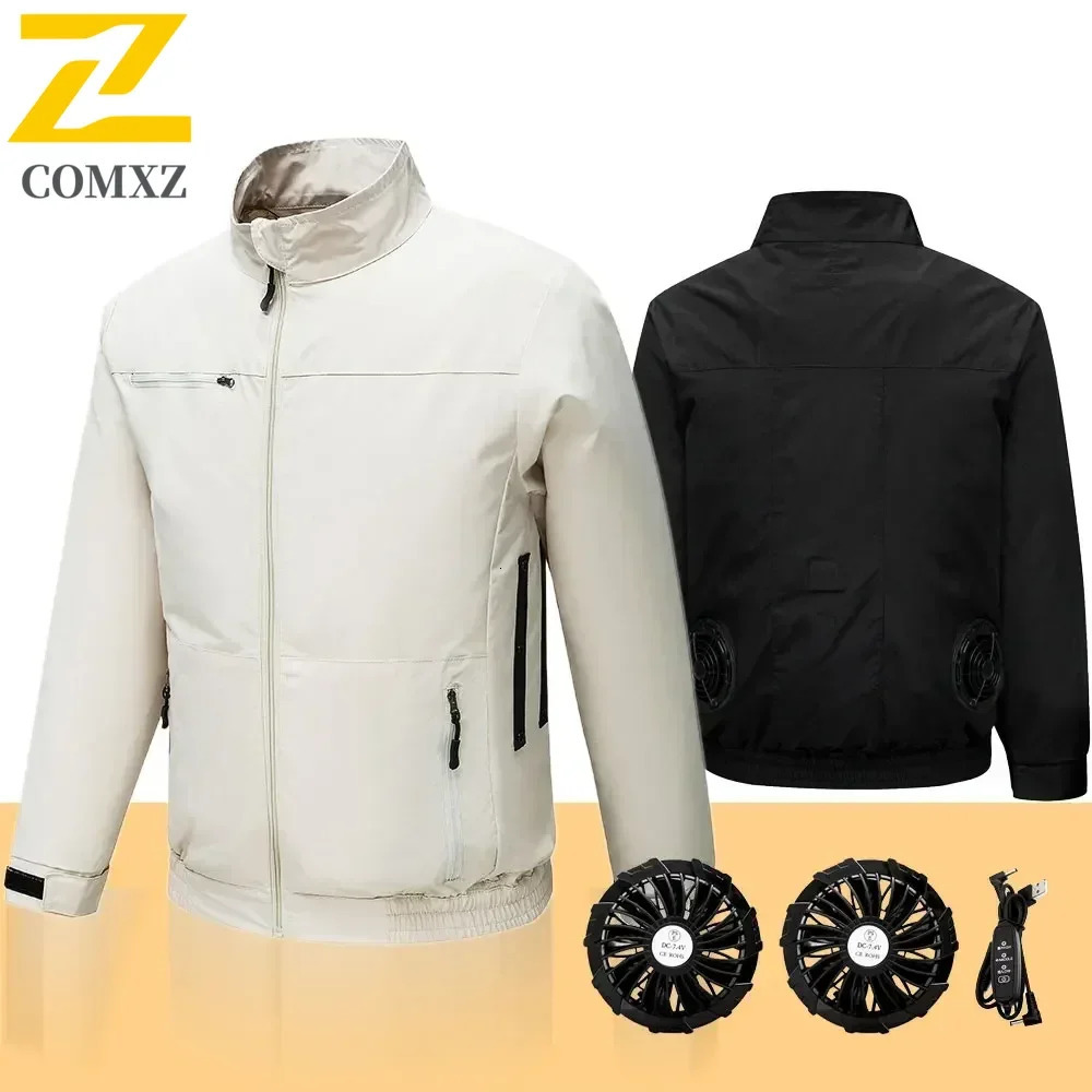 Cool Jacket Mens Weather Work Fan Coat USB Refrigeration Air Conditioning Clothes Womens Body Cooling Fishing Clothes Vest 250619