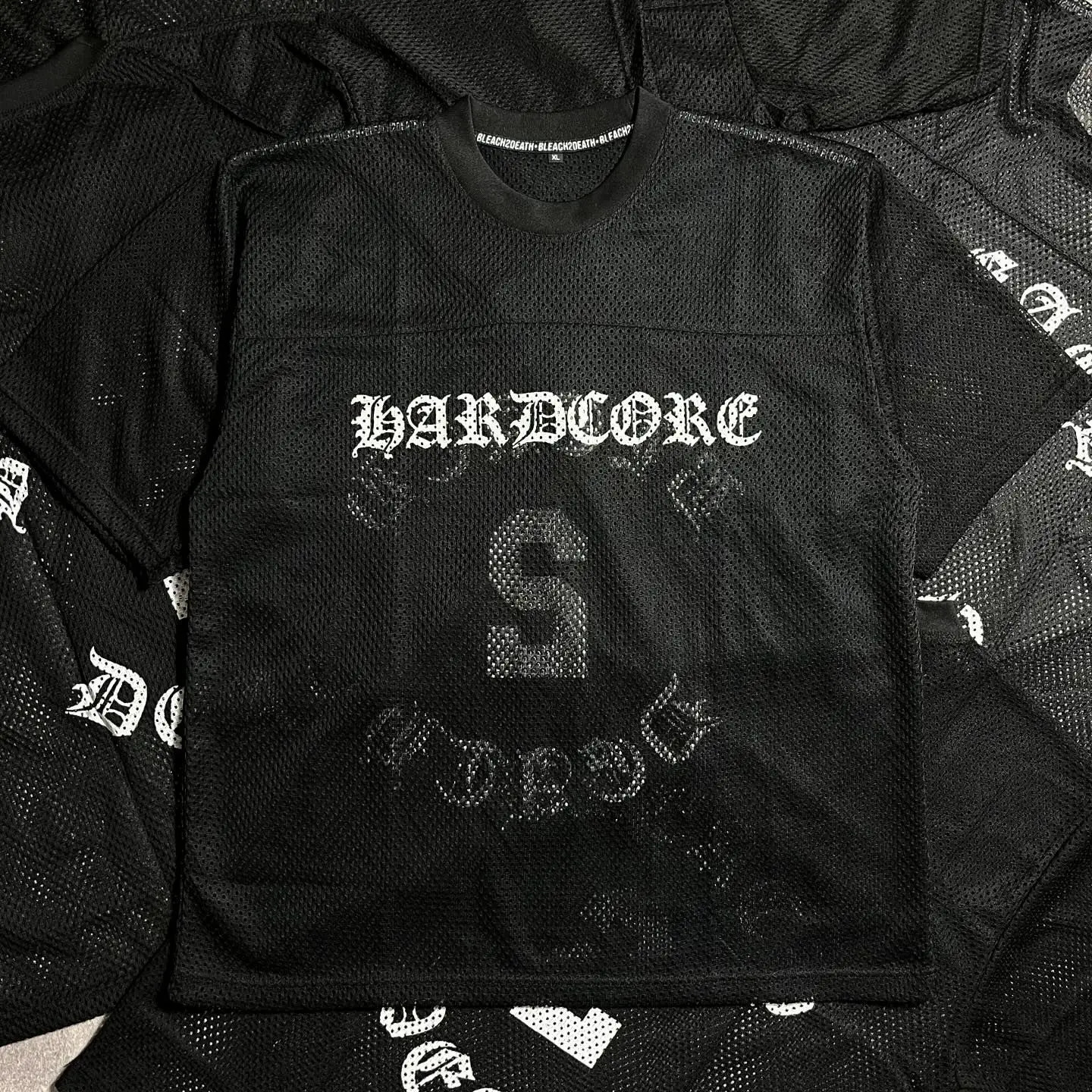 Y2k Clothes Mesh Breathable T Shirt Men Women Summer Trend American Sports Short Sleeved Hollow Loose Fitness Casual Jogging Top 250617