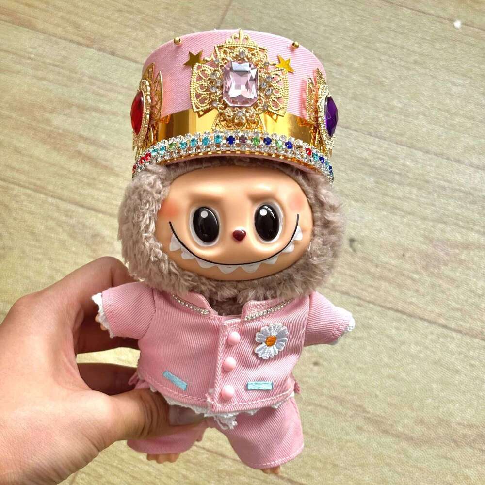 DHGadgets Second Generation Labubu All-in-One Dragon Pendant Plush Clothes 17cm Set with Doll Series Accessories