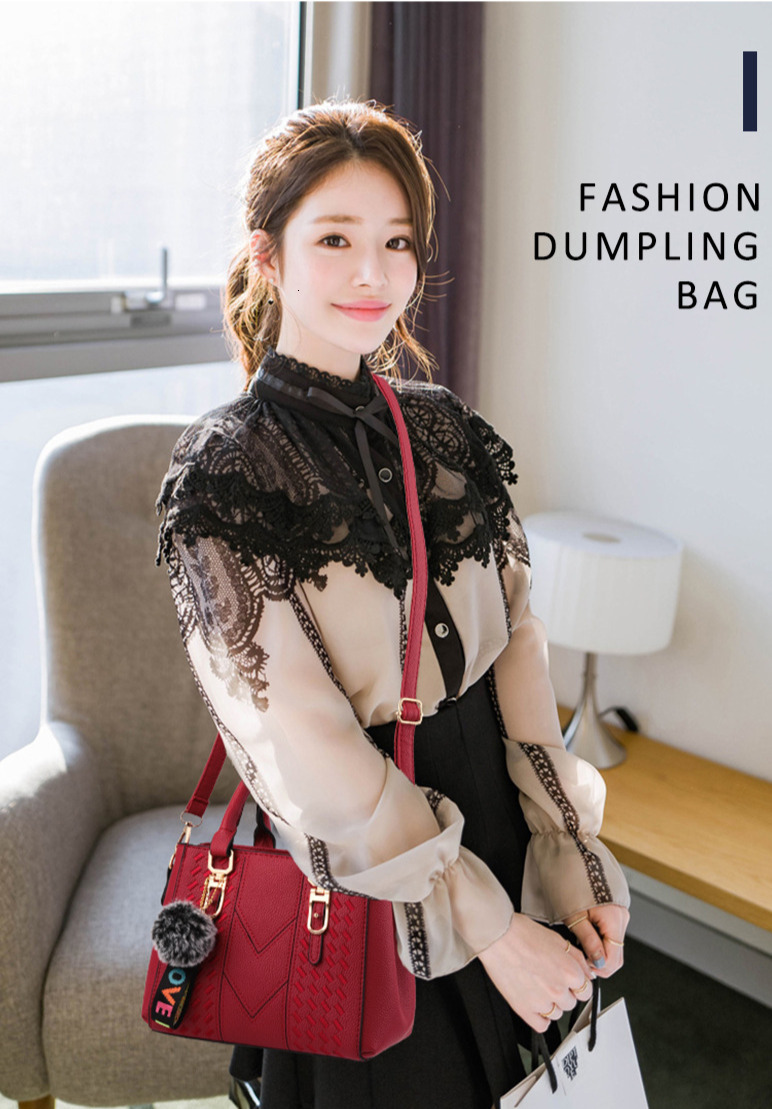 Free Shipping 2025 New Designer Bag High-end Solid Color Large Capacity Plush Pendant Women's Handbag Fashionable And High-quality Shopping Bag