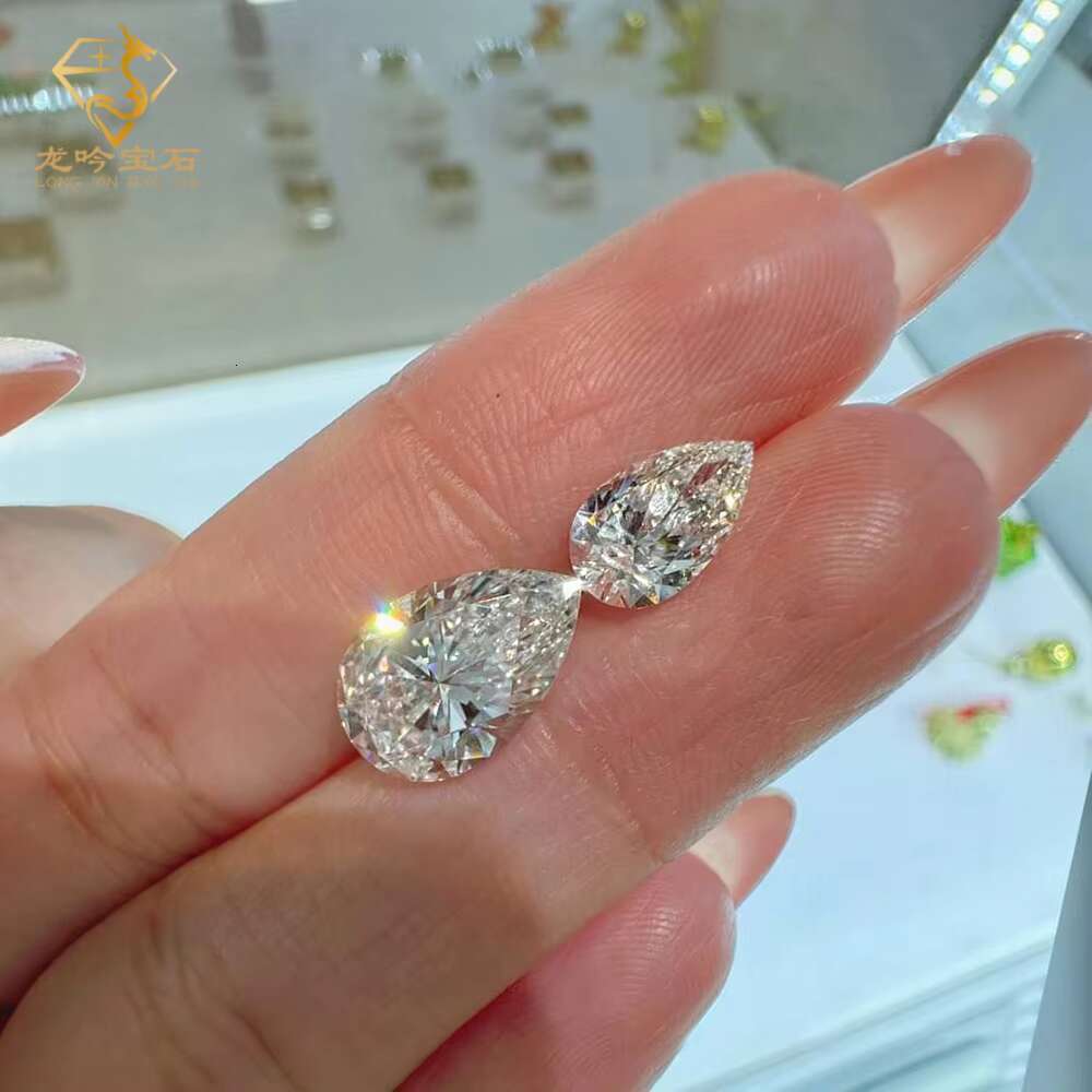 0.5CT 1.0CT 2.0CT 3.0CT Pear Shape Lab Grown Diamond DEF Color VS Clarity Loose Lab Diamond No Certificate