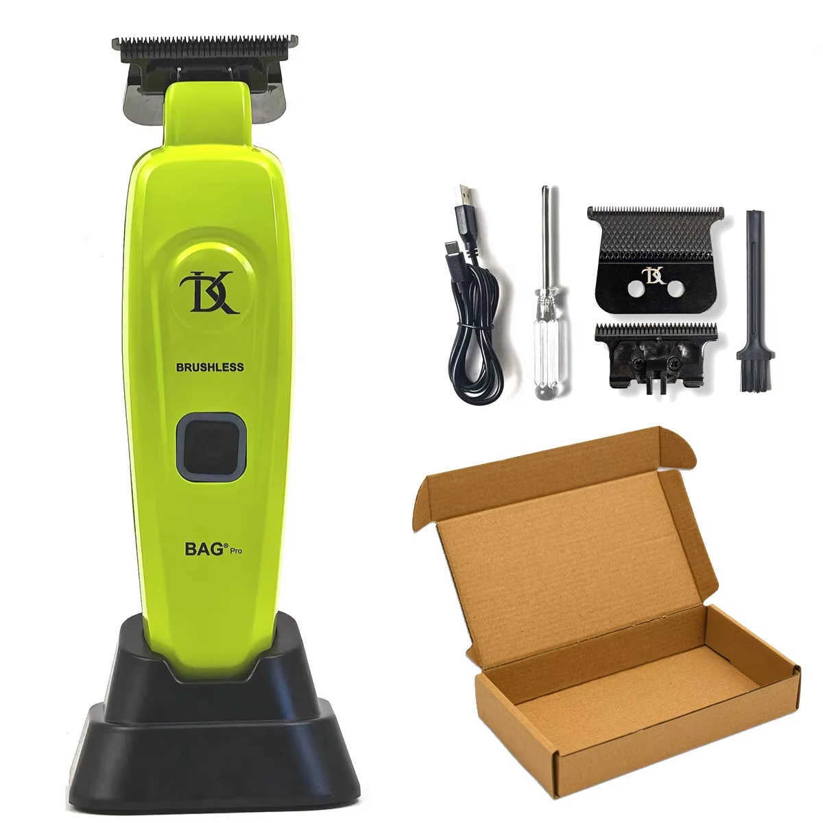 DK-078 Full Metal Professional Hair Salon Electric Hair Trimmer 7200RPM Brushless Motor Haircut Machine Finish Detail Clipper W250609