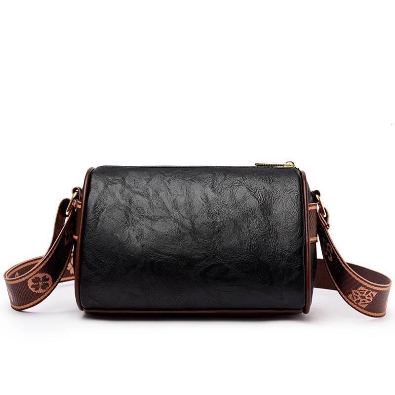 DHGM Casual Handbag Soft Leather Shoulder Crossbody Bags for Women New Fashion Print Ladies Messenger Tote Bag Sac A Main