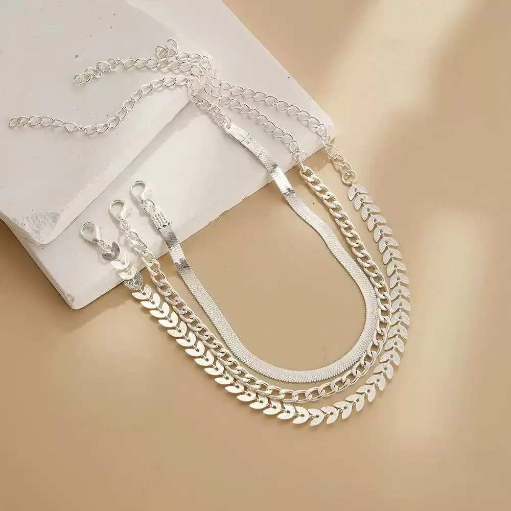 Summer Beach Exquisite 3 layer Chain Anklet Suitable For Friends The Gift 250606