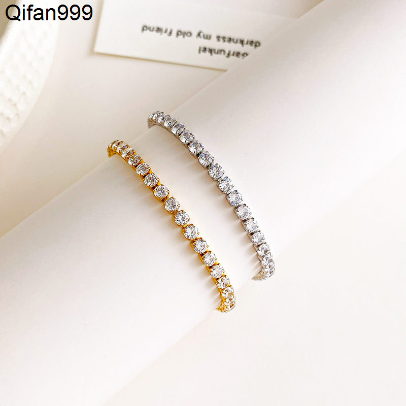 New Stainless Steel Full-diamond Bracelet a Female Internet-famous Style Bracelet with a Niche Design Wholesale