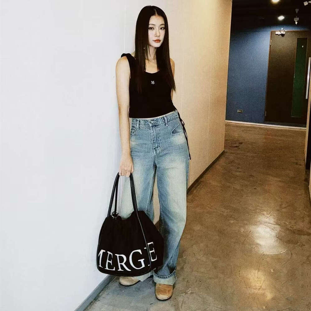 Thailand MERGE Capacity Casual Tote 2025 New Lazy Style Cloth Single Shoulder Commuter Versatile Large Bag