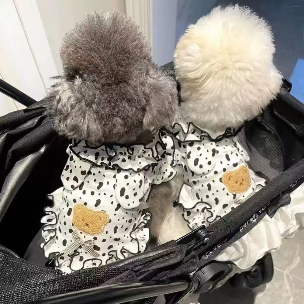t520 Spring and summer clothes for pets, puppies, dogs, princess skirts, Bichon Frise, Pomeranian, Teddy bear, kitten, cat clothing, thin style