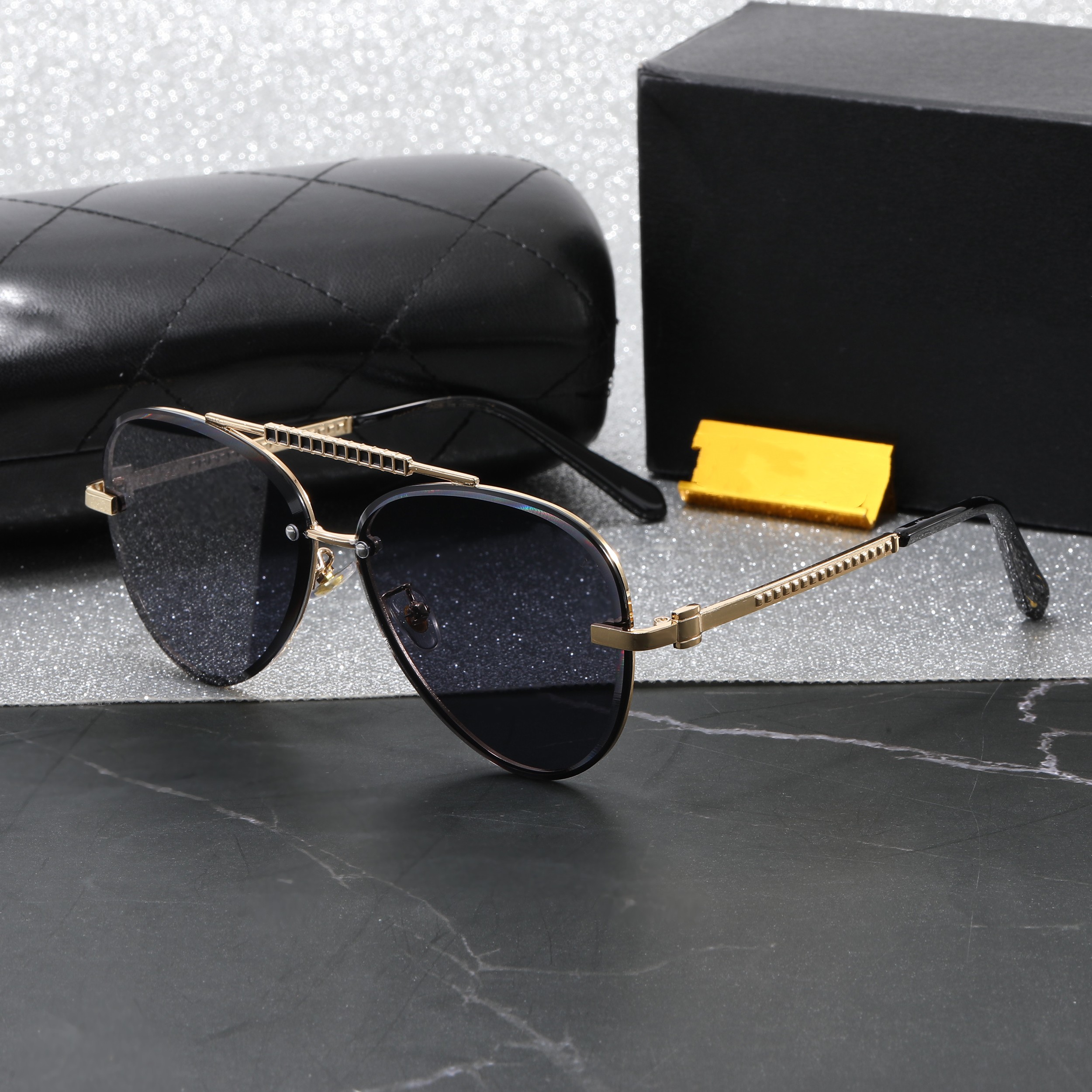 1pcs fashion sunglasses eyewear sun glasses Pilot Sunglasses Women Polarized UV400 Sunglass Mirror Vintage Glasses 2025 Sunglasses Woman With Box