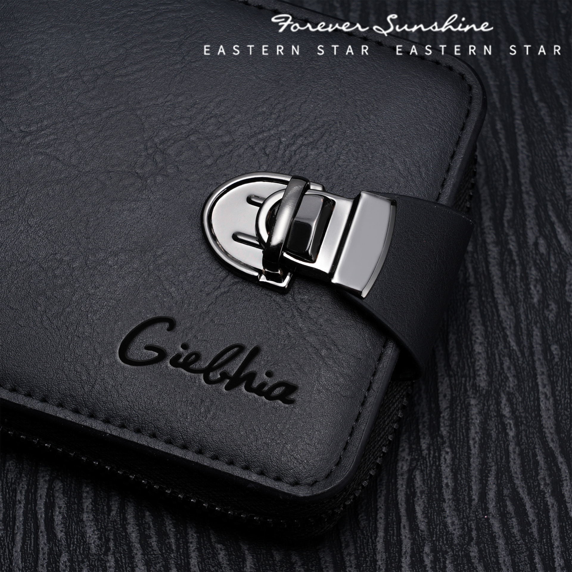 Free Shipping New Designer Men's Wallet Short Zipper Bag Large Capacity Luxury Multi-card Slot Small Clutch Business Retro Coin Purse Card Holder