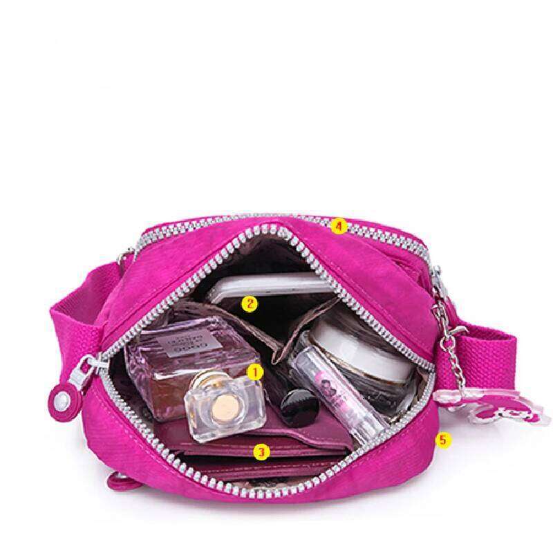 New High Quality Waterproof Men Women Shoulder Messenger Bag Cross Body Phone Purse Lightweight Blue Black Red Purple M0941