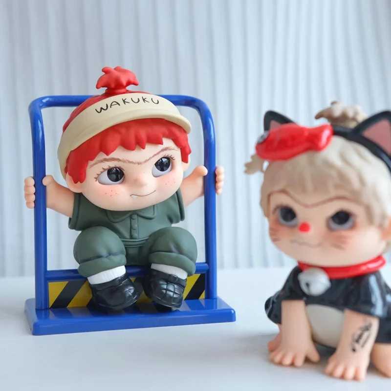Back To Childhood Wakuku Series Blind Box Cute Doll Anime Figures Mystery Box Desktop Ornaments Collect Model Kid Toy Gift Z250620