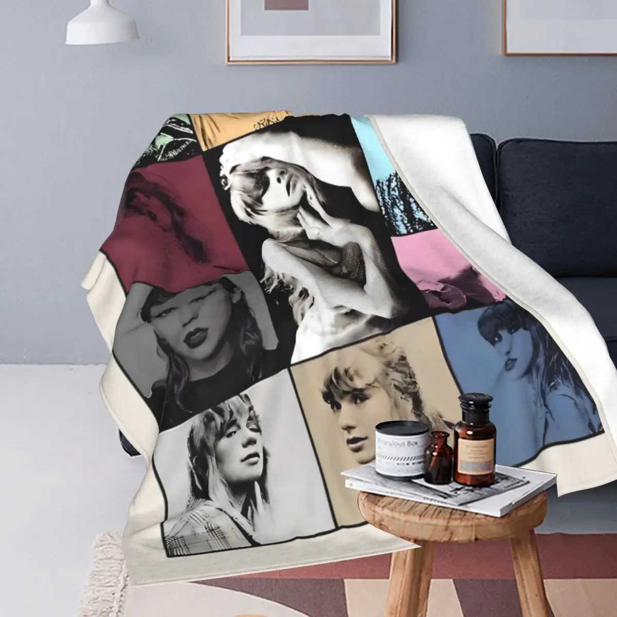 The Eras Tour Blanket Flannel Print Tayloring Portable Lightweight Thin Throw Blankets for Bedding Outdoor Quilt T250620
