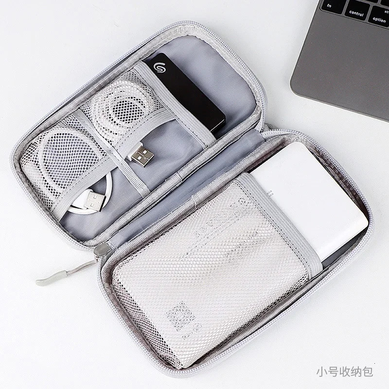 Portable Cable Organizer Waterproof Storage Bag for Power Bank Digital Case Earphone Oxford Cloth Holder 250612