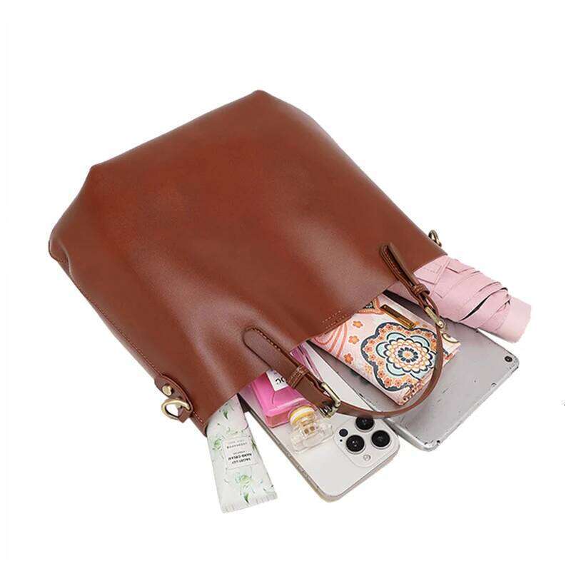 Ladies Large Capacity Commuting Tote Women's Versatile Handbag Girls Shoulder Crossbody Water Bucket Bag For Female Colleagues 2025/06/20