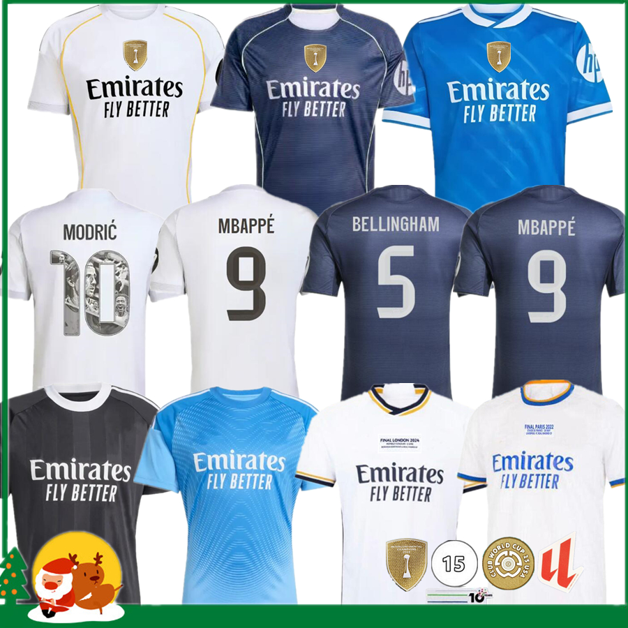 25 26 MBAPPE 10 BELLINGHAM VINI JR soccer jerseys real valverde TRENT GONZALO 2025 2026 football shirt A.CARRERAS Camisetas MaDrIdS Men kids ENDRICK HUIJSEN
