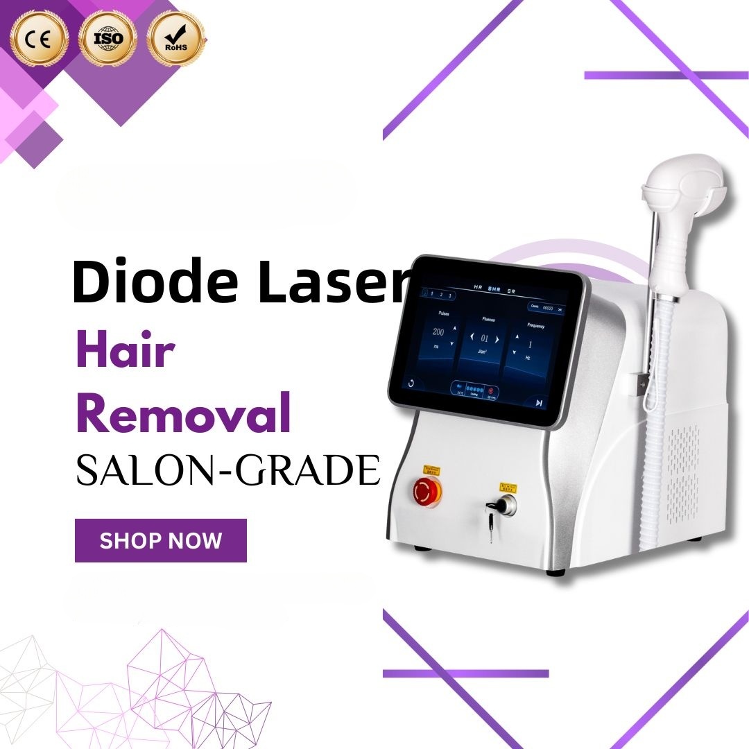 Ice Cooling Diode Laser Hair Removal Machine 755nm 808nm 1064nm 3 Wavelength Permanent Painless for Women Home Salon Use
