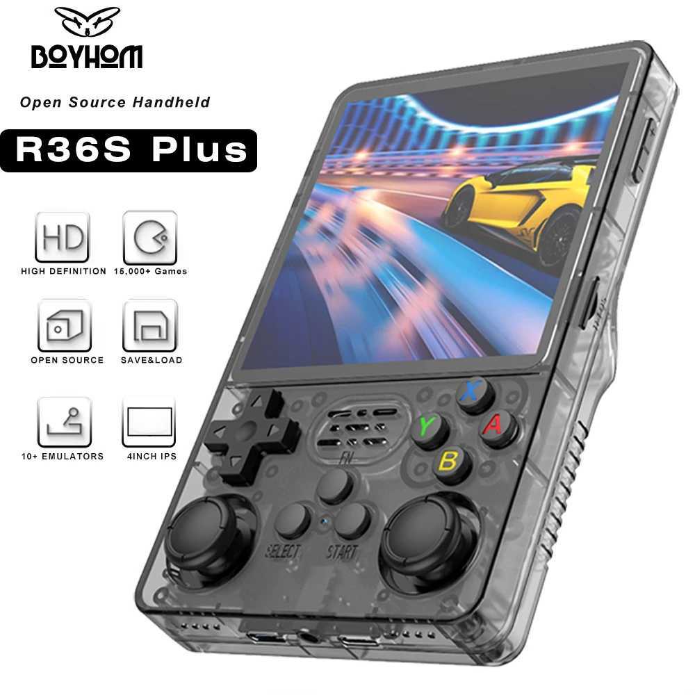 BOYH R36S Plus Retro Handheld Game Console Linux 64-bit System 4 IPS Big Screen RK3326 Portable Pocket Video Player R36PLUS B250620