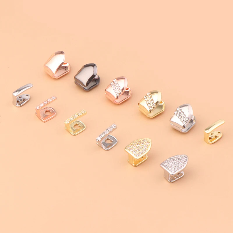 Hip Hop Single Tooth Top Bottom Dental Trendy Cubic Zirconia Teeth Caps For Women Men Decoration Jewelry 250613