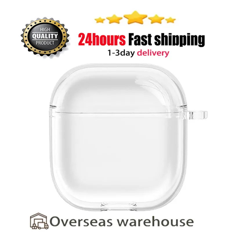 USA Stock for pro2 With ANC pods 4 pro 2nd air 3 pros max Headphone Accessories Solid Silicone Protective Earphone Cover Wireless Charging Cases